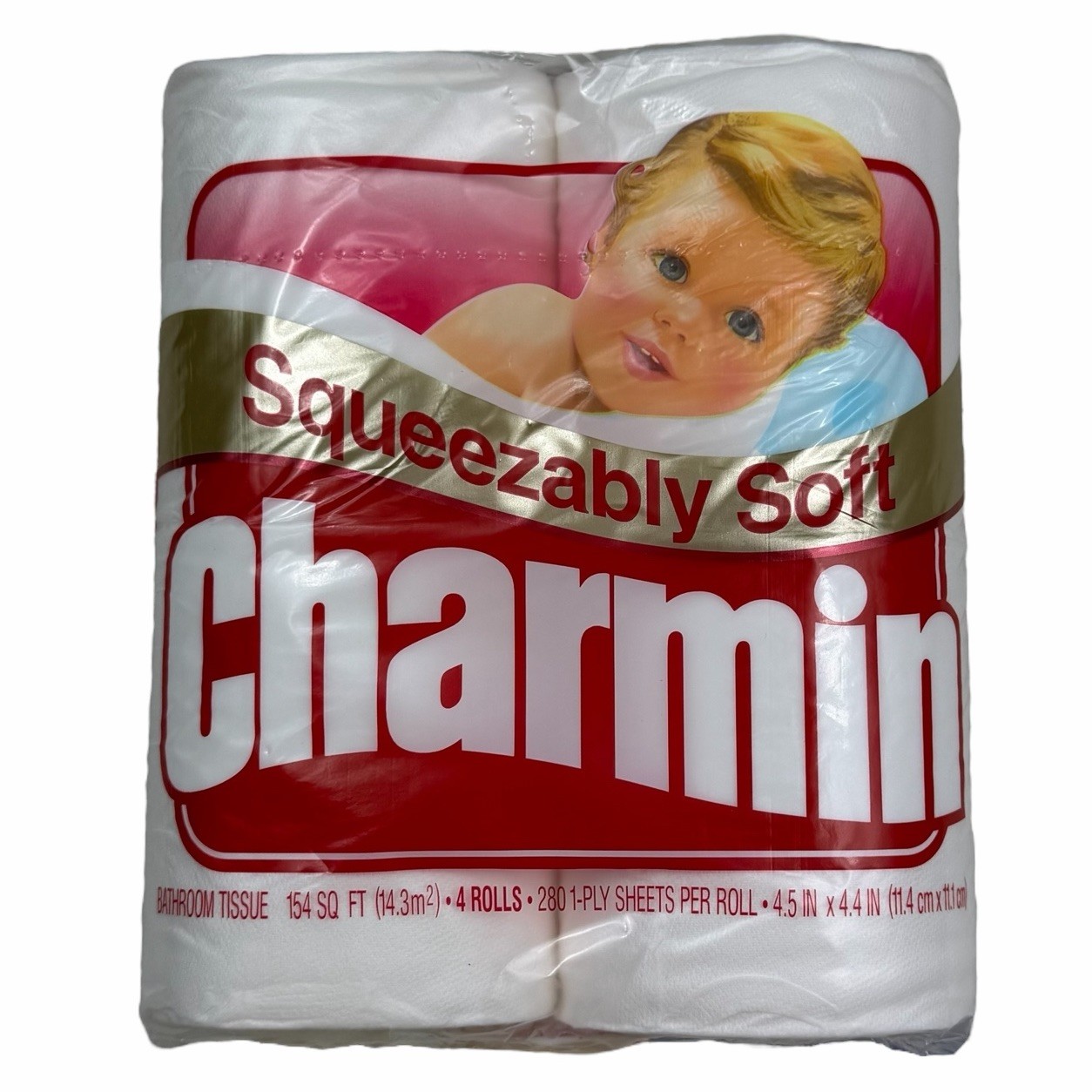 Vintage Charmin Squeezably Soft Toilet Paper Bath Tissue Movie Prop 1990s NOS