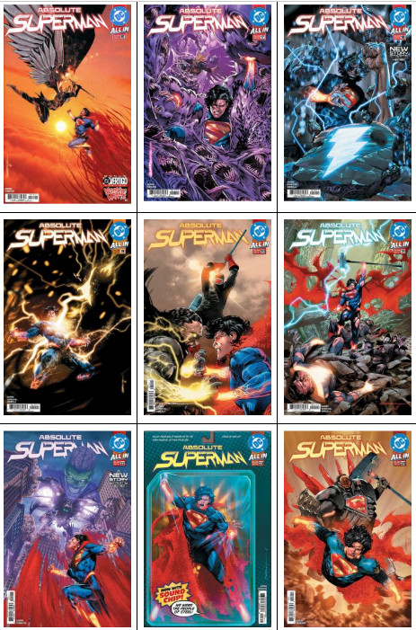 Absolute Superman # 16 17 18 19 20 21 22 23 24 Cover A 1st Print SET Lot 2026