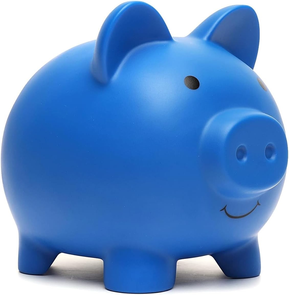 Medium Dark Blue Shatterproof Plastic Piggy Bank Medium Dark Blue Shatterproof Plastic Piggy Bank