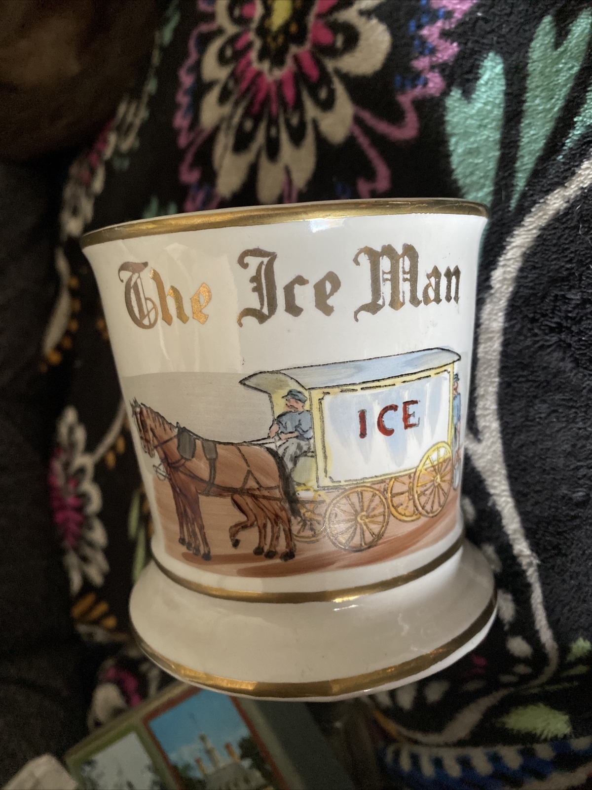 Vtge 1953 H/P Napco The Iceman shaving cup John Hudson Moore Co By Sportsman