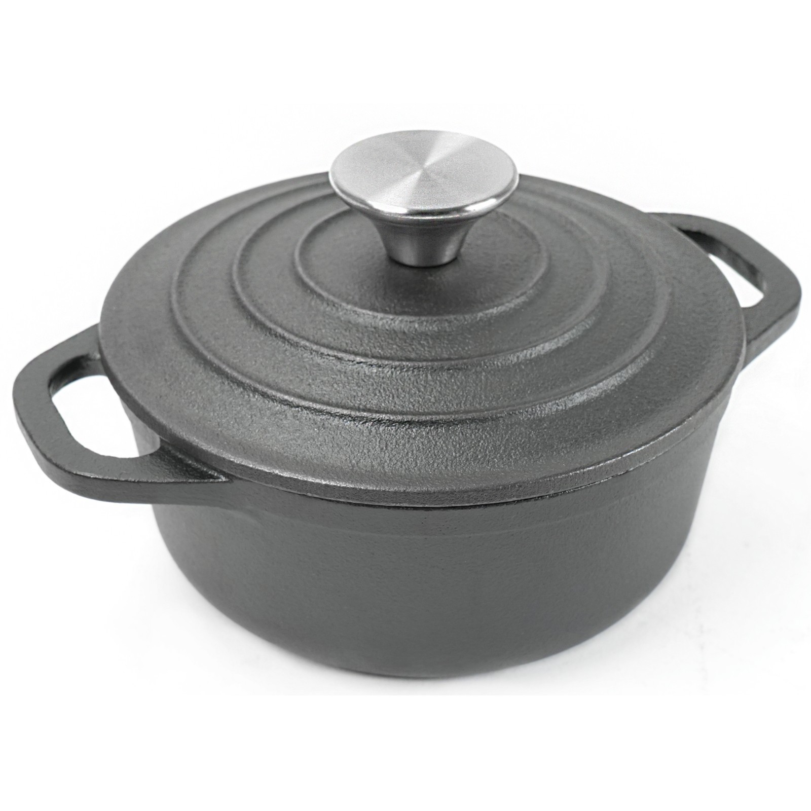 HAWOK Single Serve Cast Iron Cocotte with Lid 5.5\