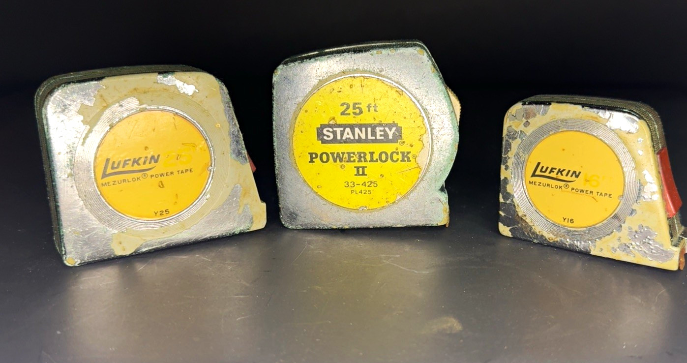 Vintage Tape Measure Lot of 3 – Stanley & Lufkin (Made in USA) Vintage Tape Measure Lot of 3 – Stanley & Lufkin (Made in USA)