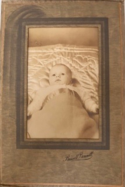 Rare Antique Signed Russell Bennett Cardboard Photo Frame