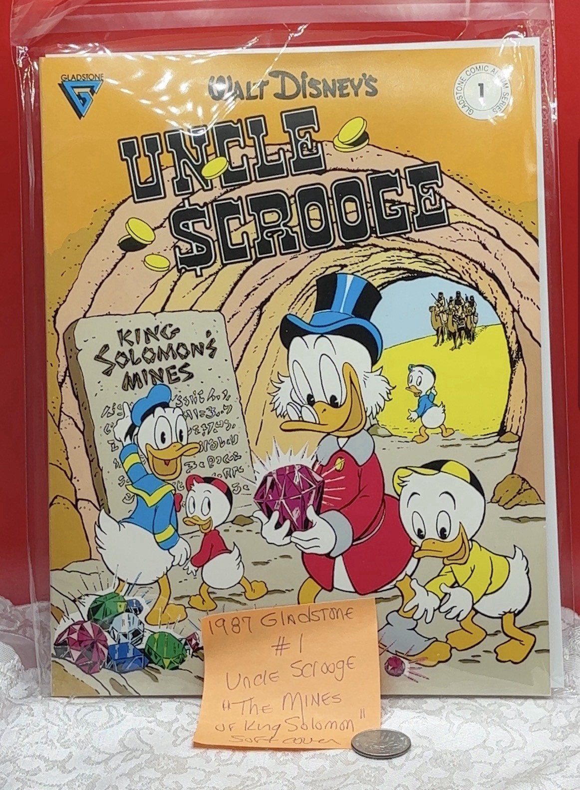 1987 Uncle Scrooge The Mines of King Solomon #1 Gladstone Walt Disney