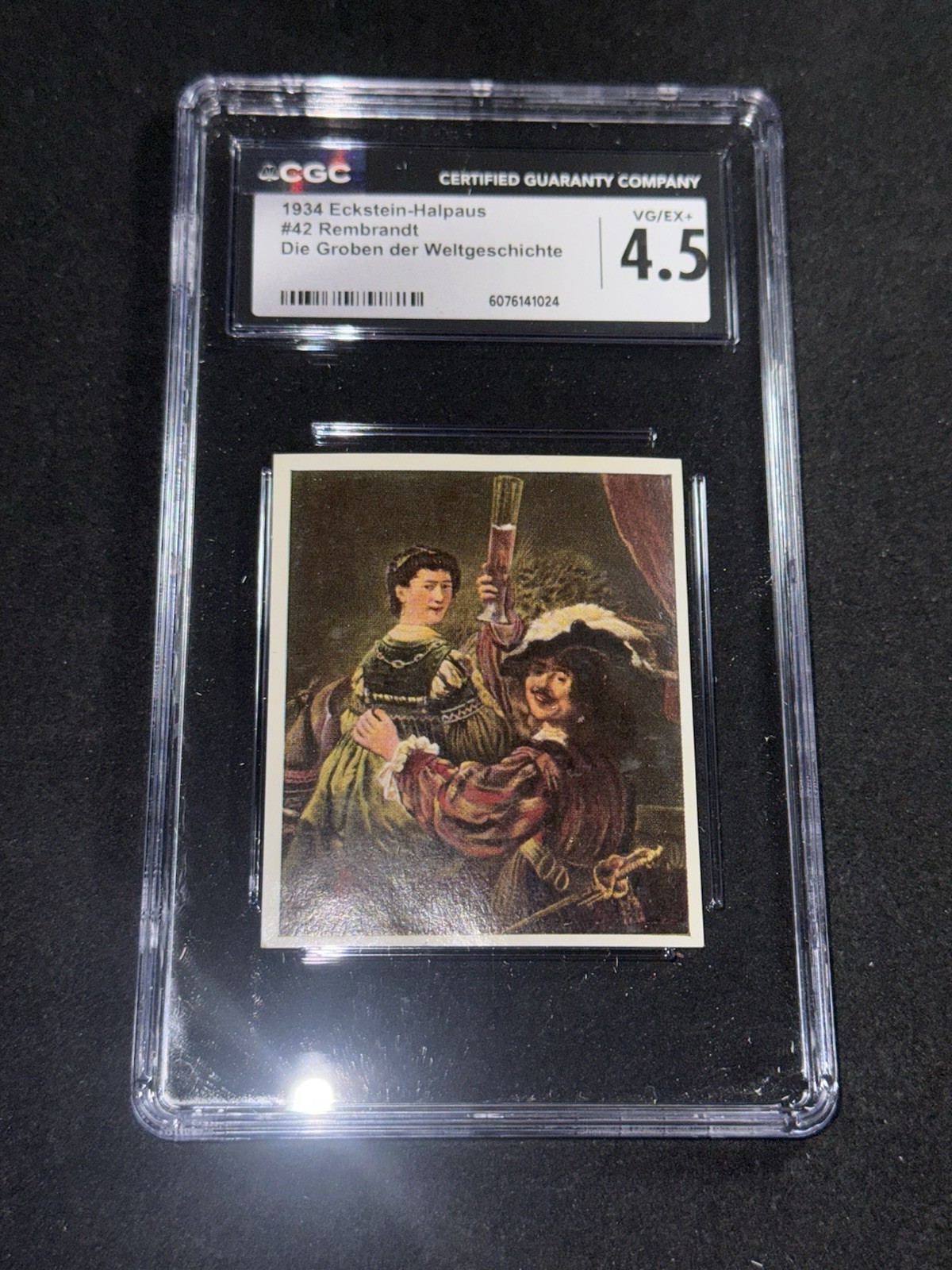 Rembrandt - 1934 Eckstein-Halpaus Grossen Der Weltgeschichte #42  CGC 4.5