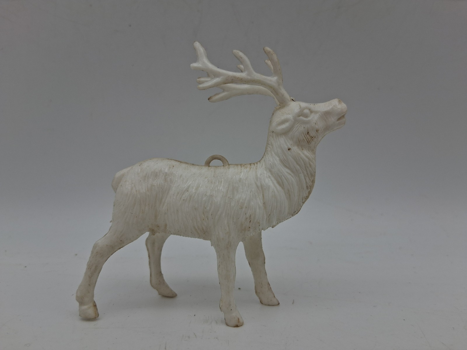 VTG MCM Kitch Celluloid Reindeer Christmas Ornament Hong Kong 1950s