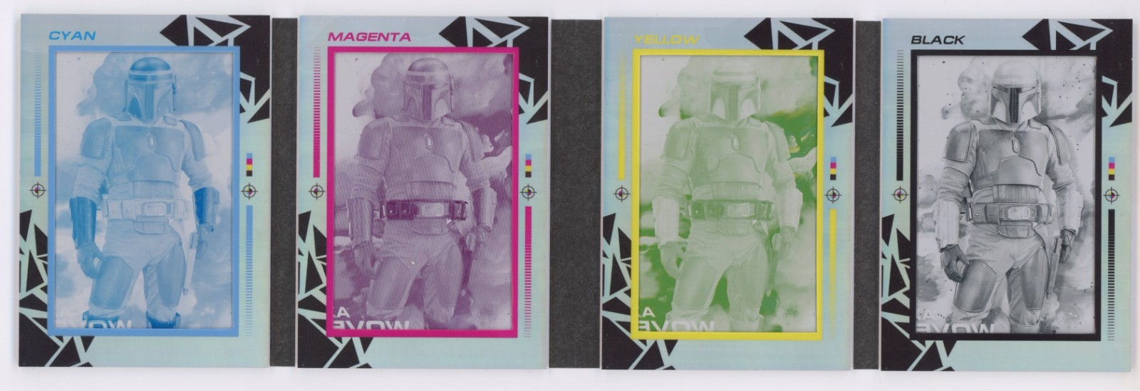2024 Topps Chrome Star Wars The Mandalorian AXE WOVES PRINTING PLATE BOOKLET 1/1