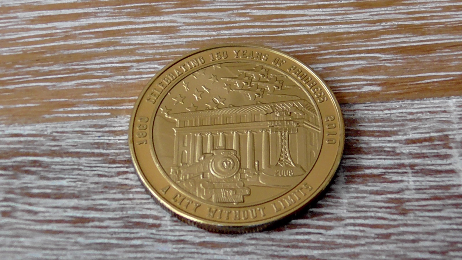 Valdosta Georgia Celebrating 150 Years 1860 - 2010 Challenge Coin #F956 Valdosta Georgia Celebrating 150 Years 1860 - 2010 Challenge Coin #F956