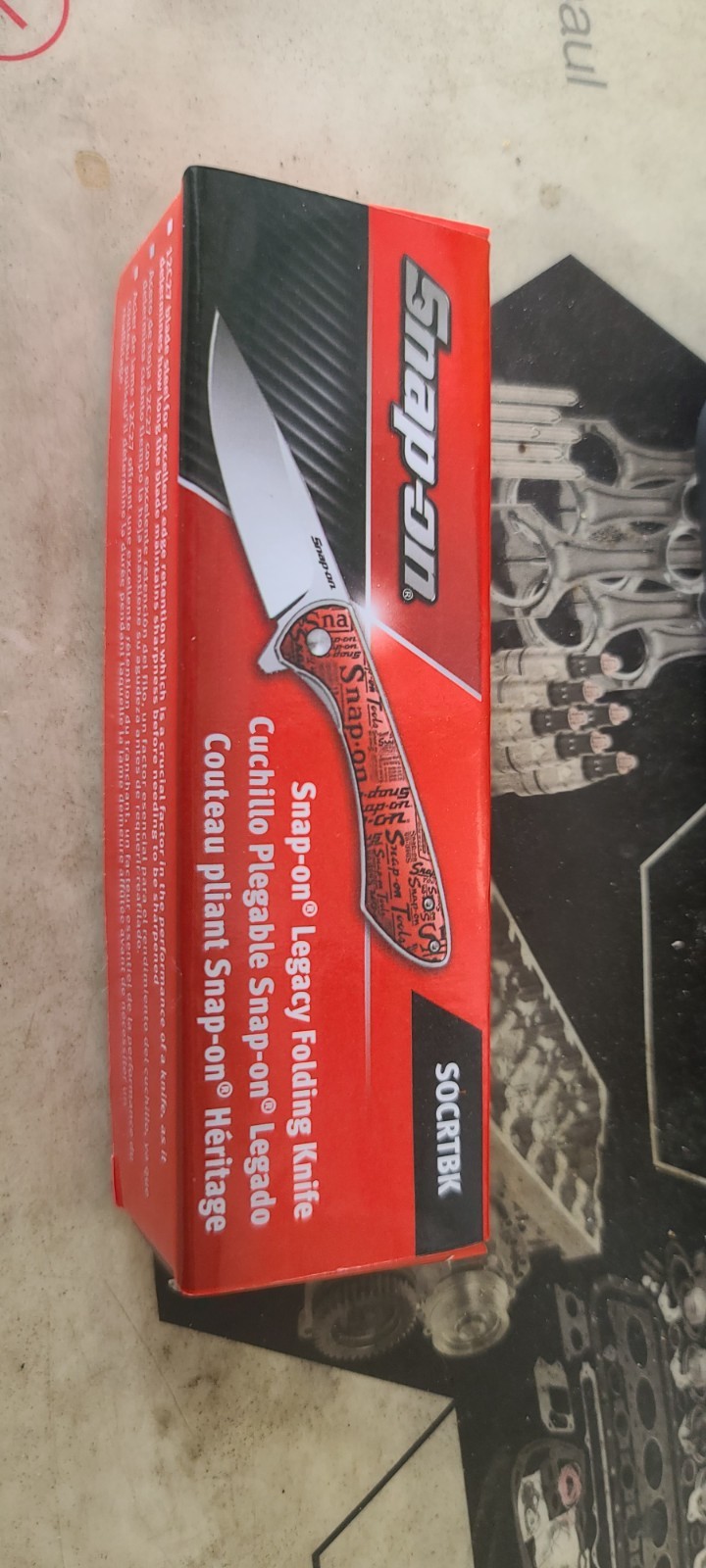 snap on crkt S0CRTBK KNIFE NEW NIB. DISCONTINUED SNAP ON EXCLUSIVE