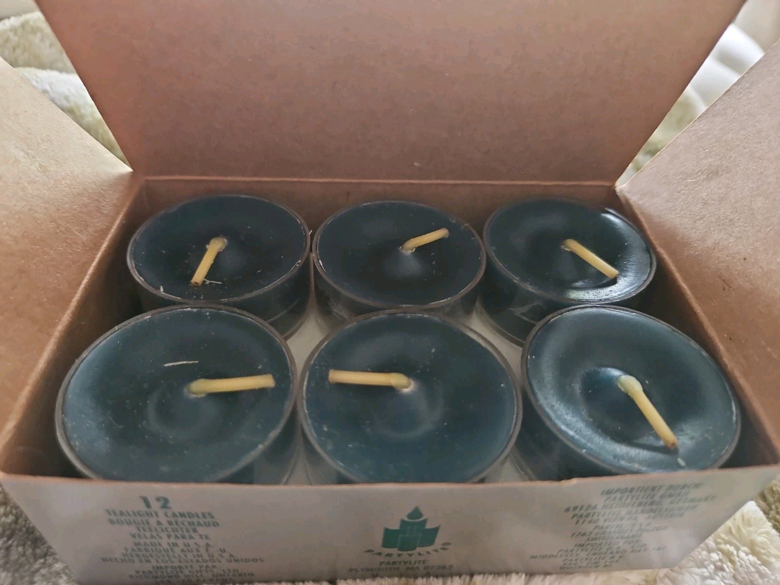 PartyLite 12 Balsam Pine Evergreen Tealights New NIB Retired