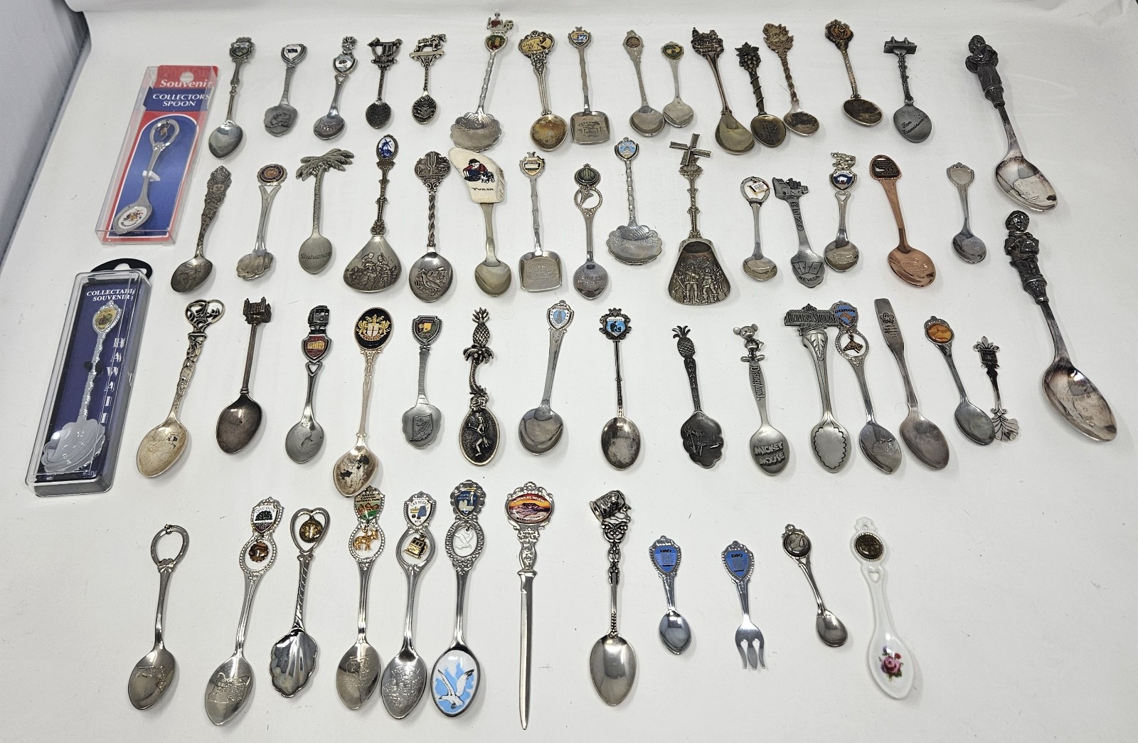 59 Piece Vintage Collectors Spoons Lot