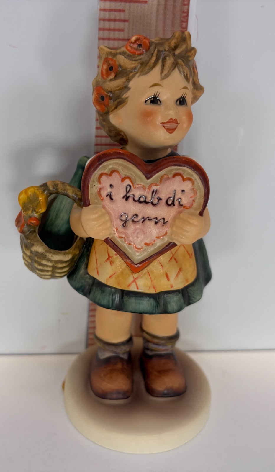 Hummel “Valentine Gift” Figurine #387, TMK-5 (1972-1979), 5 ¾ ” Tall, Very Good Hummel “Valentine Gift” Figurine #387, TMK-5 (1972-1979), 5 ¾ ” Tall, Very Good