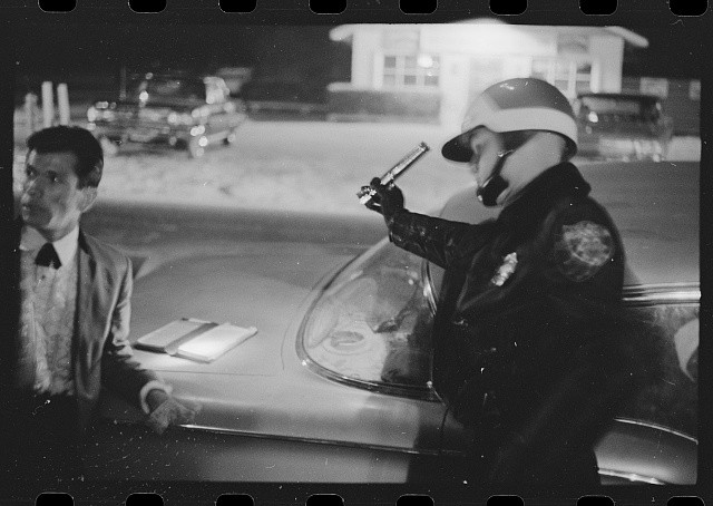 Delano California 1966 United Farm Workers Strike Police Man Encounter