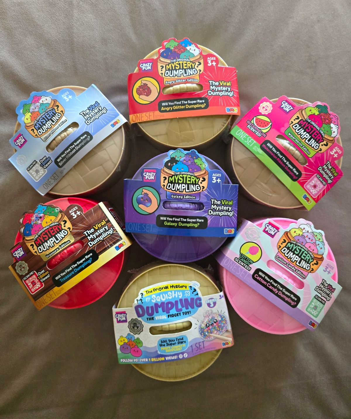*BRAND NEW & AUTHENTIC RMS* Crazy Fun Mystery Dumpling Blind Pack *Lot of 7* *BRAND NEW & AUTHENTIC RMS* Crazy Fun Mystery Dumpling Blind Pack *Lot of 7*