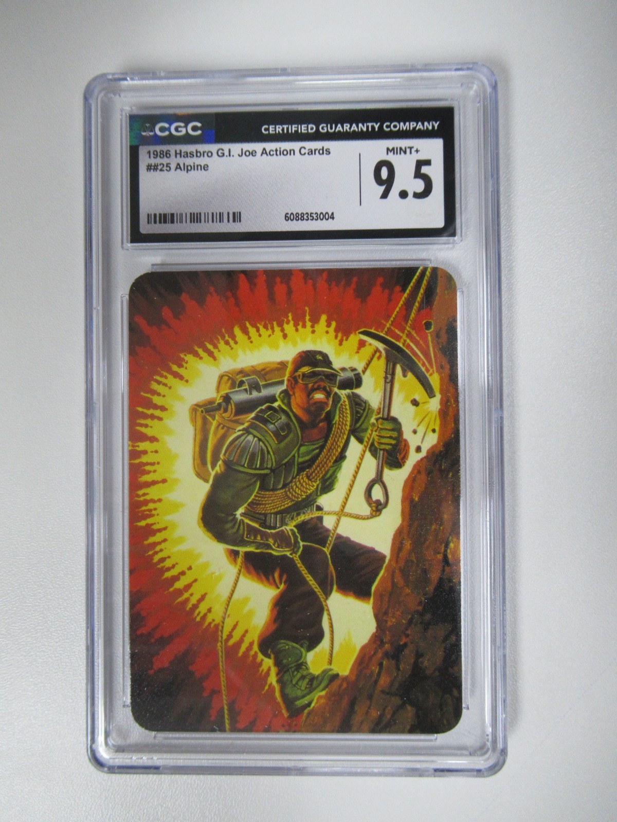 1986 Hasbro G.I. Joe Action Card Alpine #25 CGC 9.5 1986 Hasbro G.I. Joe Action Card Alpine #25 CGC 9.5