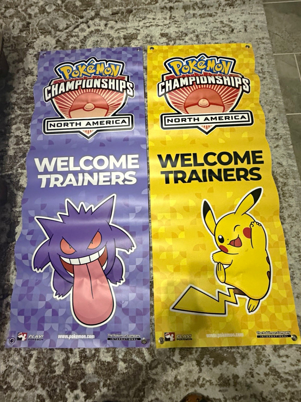 Pokémon Championships North America Banner Set Pikachu Gengar Event Display