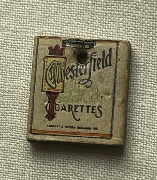 Rare 1930’s-1940s Paperboard Miniature Chesterfield Cigarette Pack Charm
