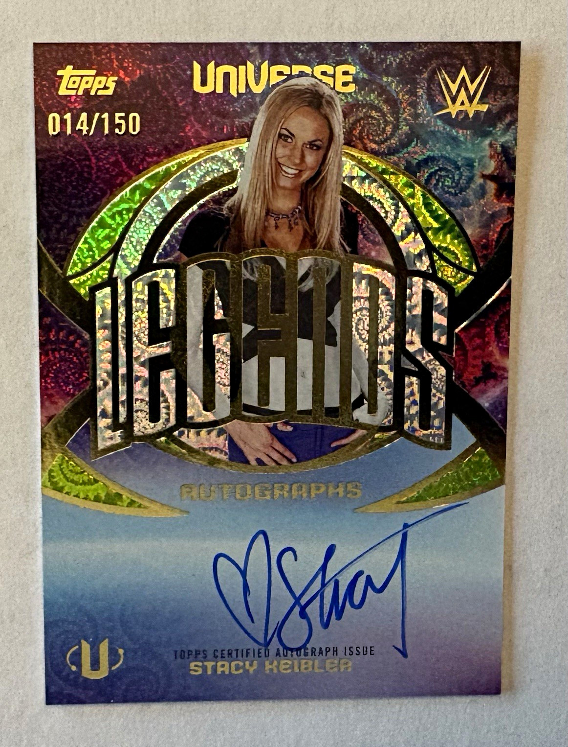 Topps 2026 Universe WWE Stacy Keibler Legends Autographs Auto LA-SK 014/150