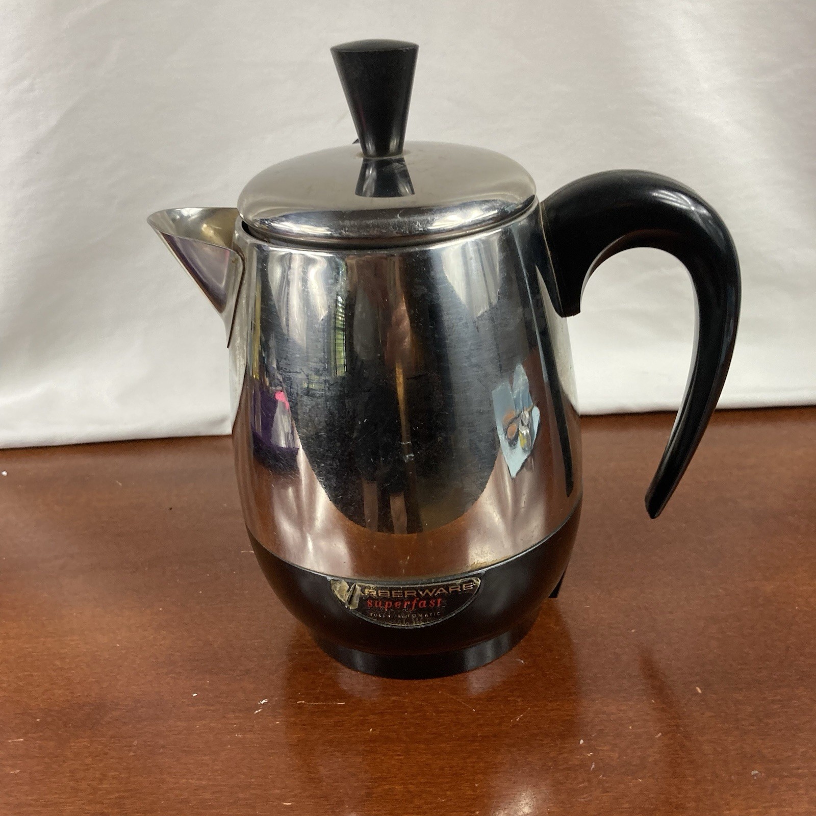 Vintage Farberware Superfast 2-4 Cup Automatic Coffee Percolator Pot 134 Tested