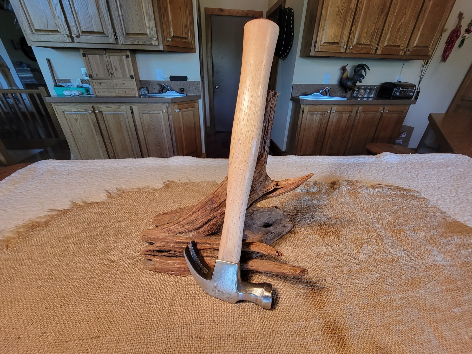 Vintage WARDS MASTER VANADIUM Curved Claw Hammer with New Handle