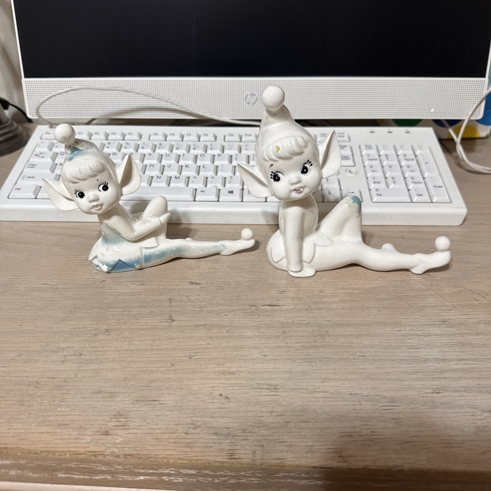 Cute Winter White Baby Pixie Elves