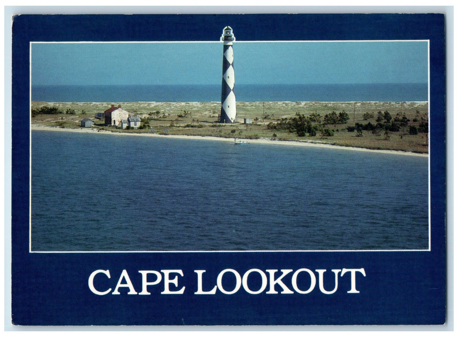 c1950\'s Cape Lookout Lighthouse National Seashore Harkers Island NC Postcard