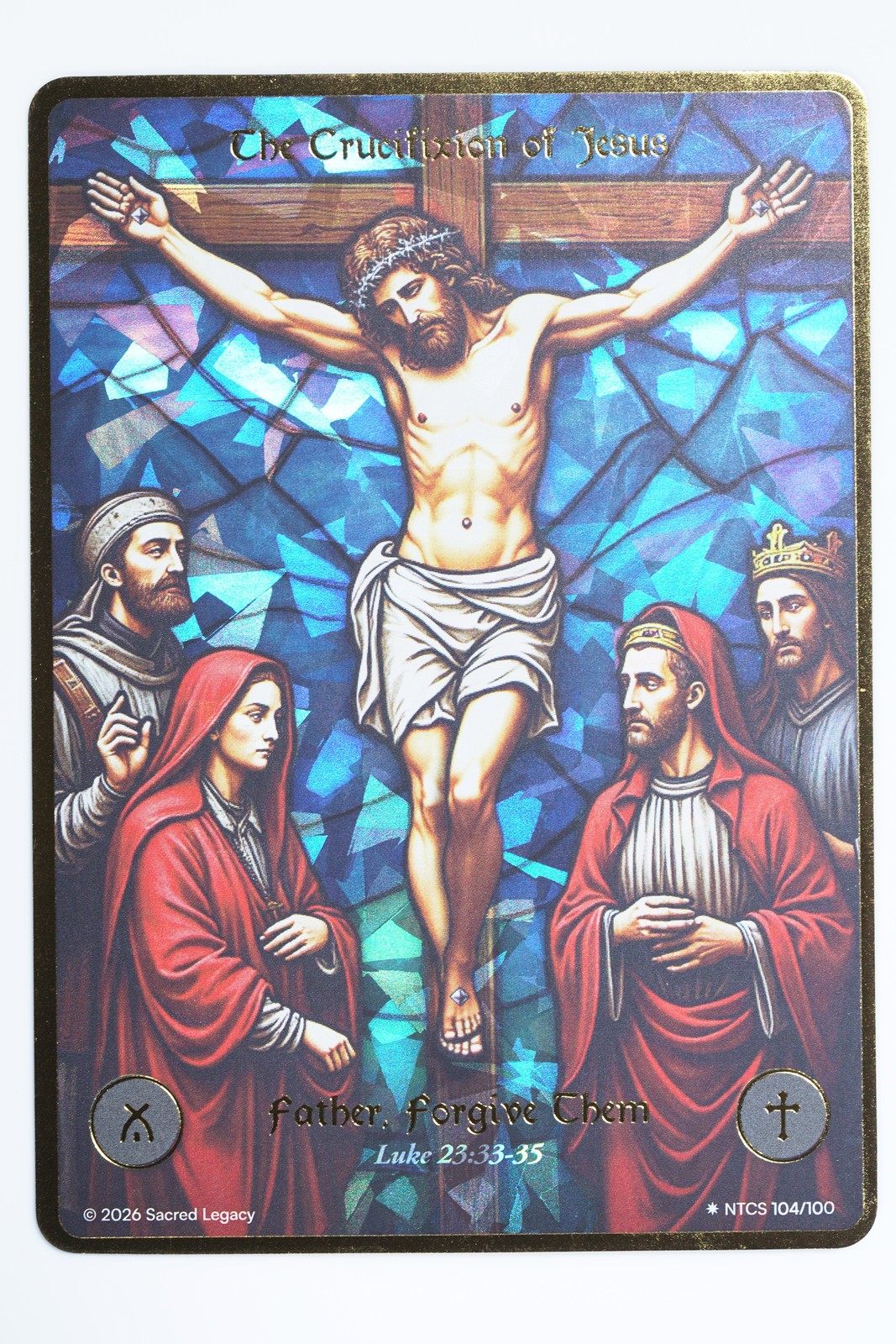 2026 Sacred Legacy Crucifixion of Jesus #104/100 Secret Rare Stained Glass 2026 Sacred Legacy Crucifixion of Jesus #104/100 Secret Rare Stained Glass