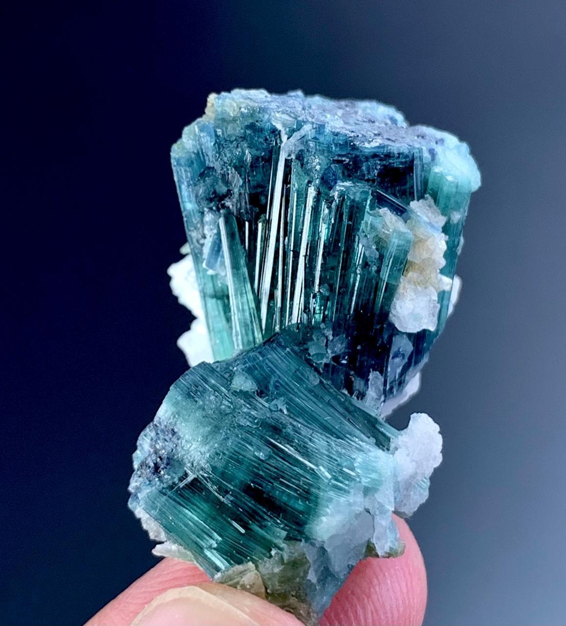 69 Carat Indicolite Tourmaline Crystal Specimen From Afghanistan 