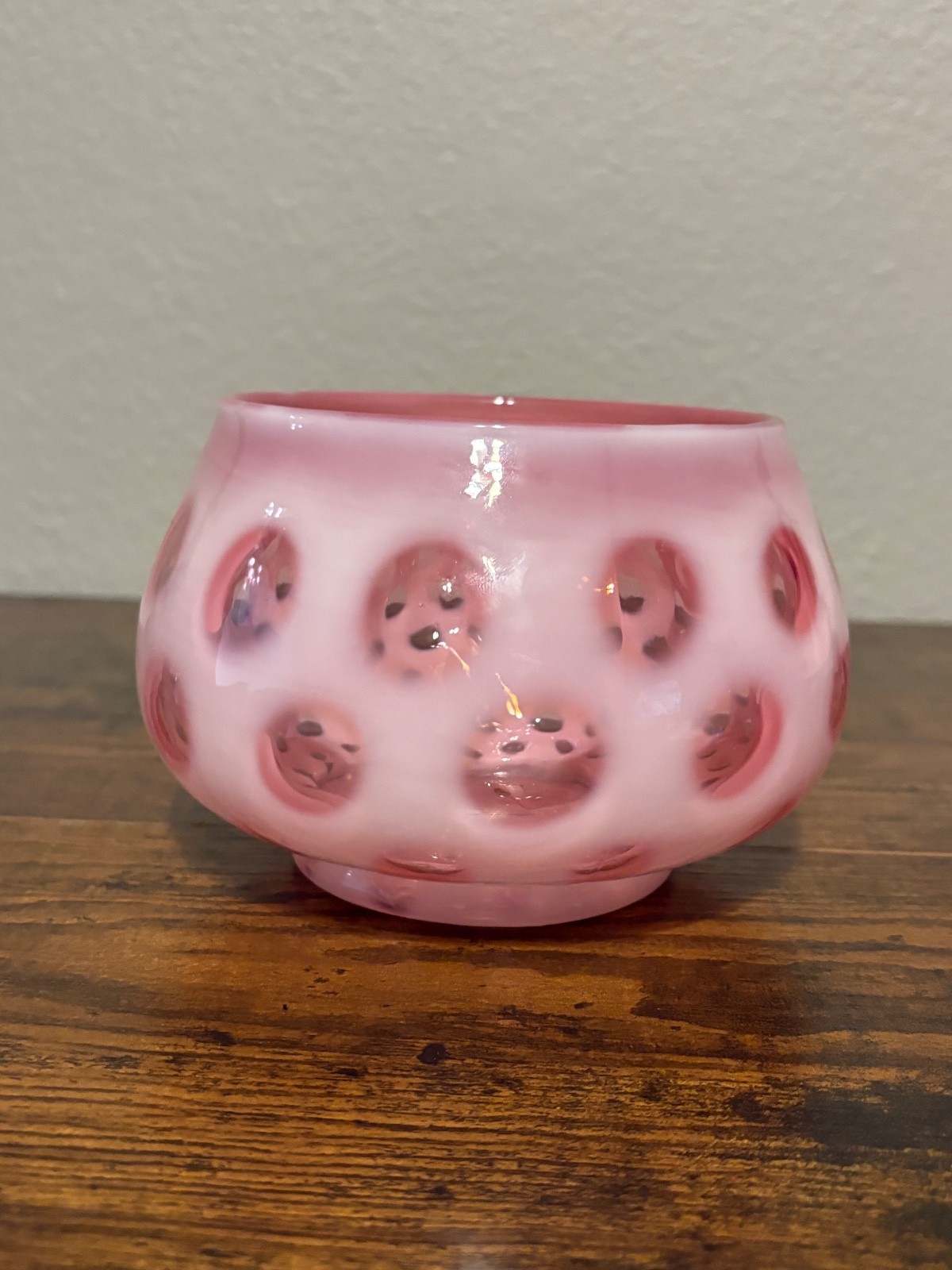 VTG Fenton Cranberry Opalescent 5.5\ VTG Fenton Cranberry Opalescent 5.5\