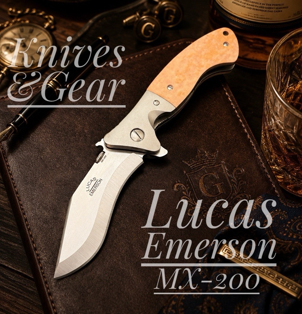 Emerson Knives Custom MX-200 SF Lucas Emerson Custom Kukri Knife Earnest Emerson Emerson Knives Custom MX-200 SF Lucas Emerson Custom Kukri Knife Earnest Emerson
