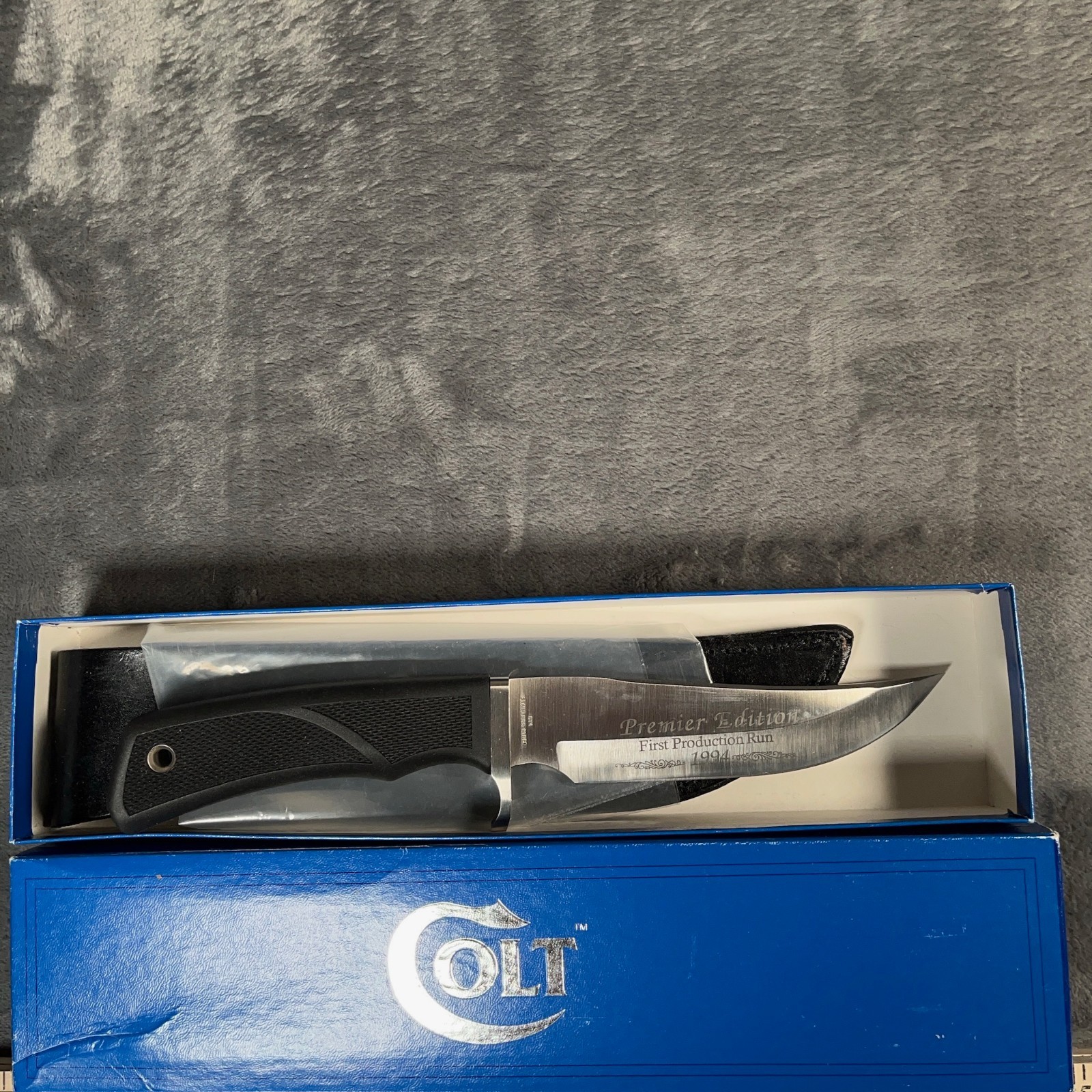 Vintage Colt CT-4 Premier Edition First Production Run 1994 USA Knife Box Sheath