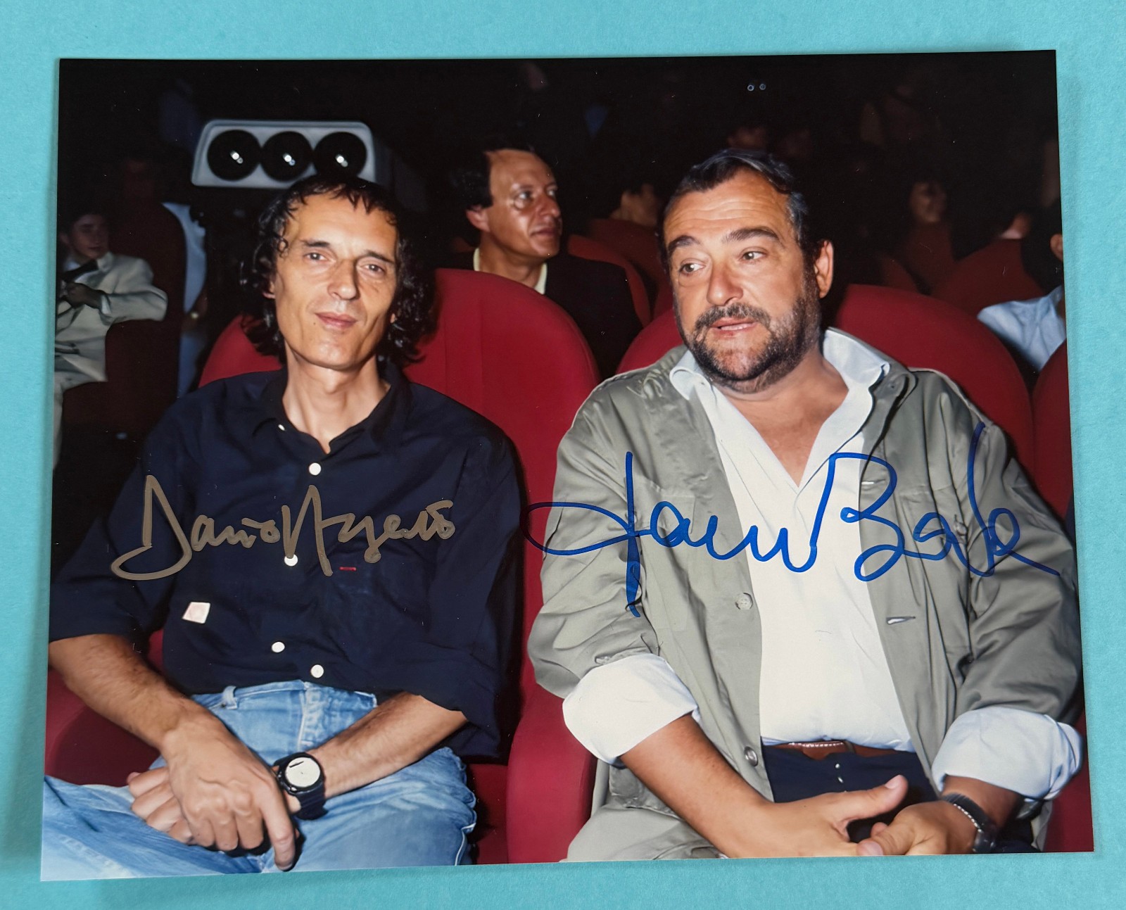 Dario Argento + Lamberto Bava - signed, original autograph