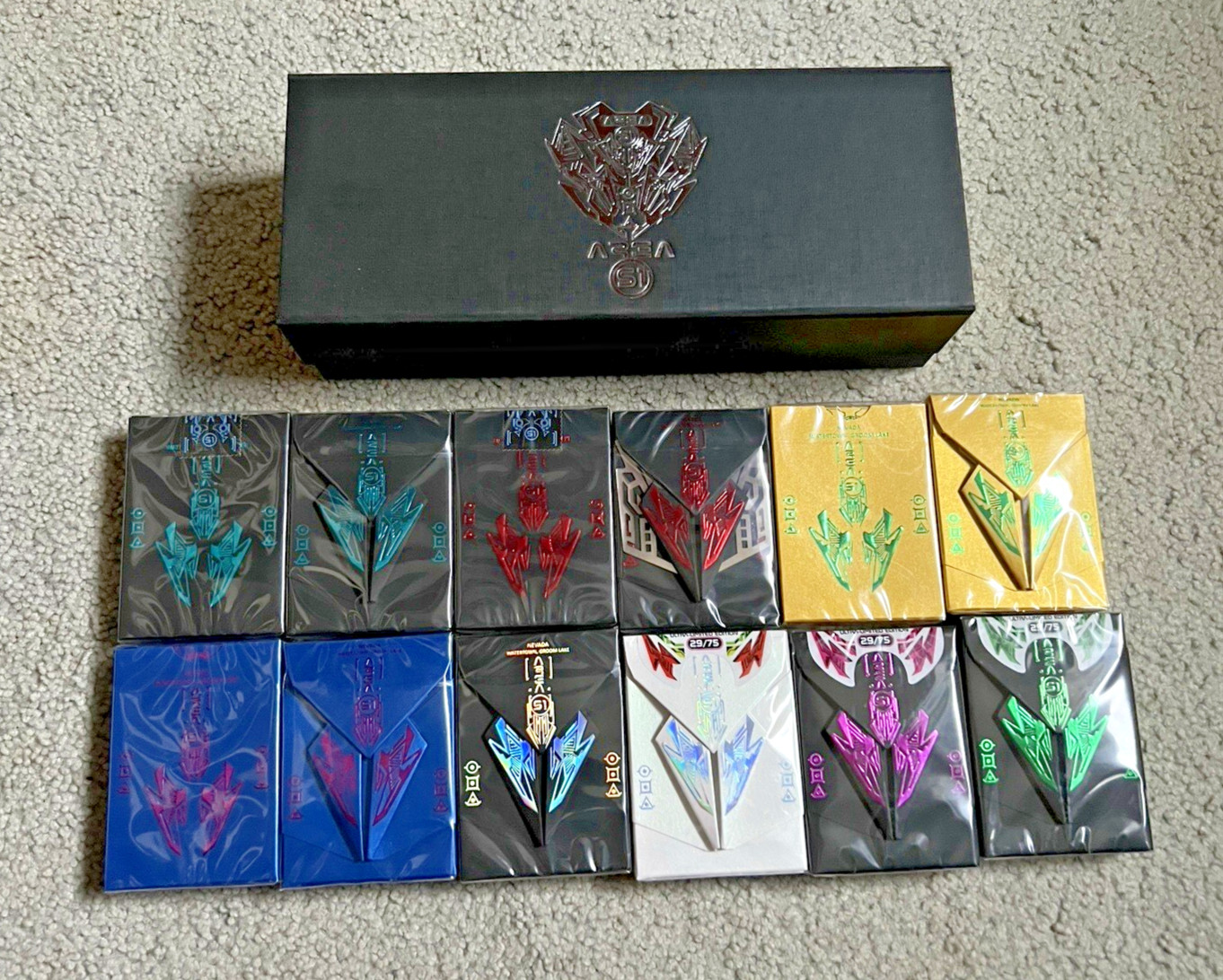 AREA 51 Playing Cards - Full Collection Brick by 3rd Dominion - Only 9 Sets AREA 51 Playing Cards - Full Collection Brick by 3rd Dominion - Only 9 Sets