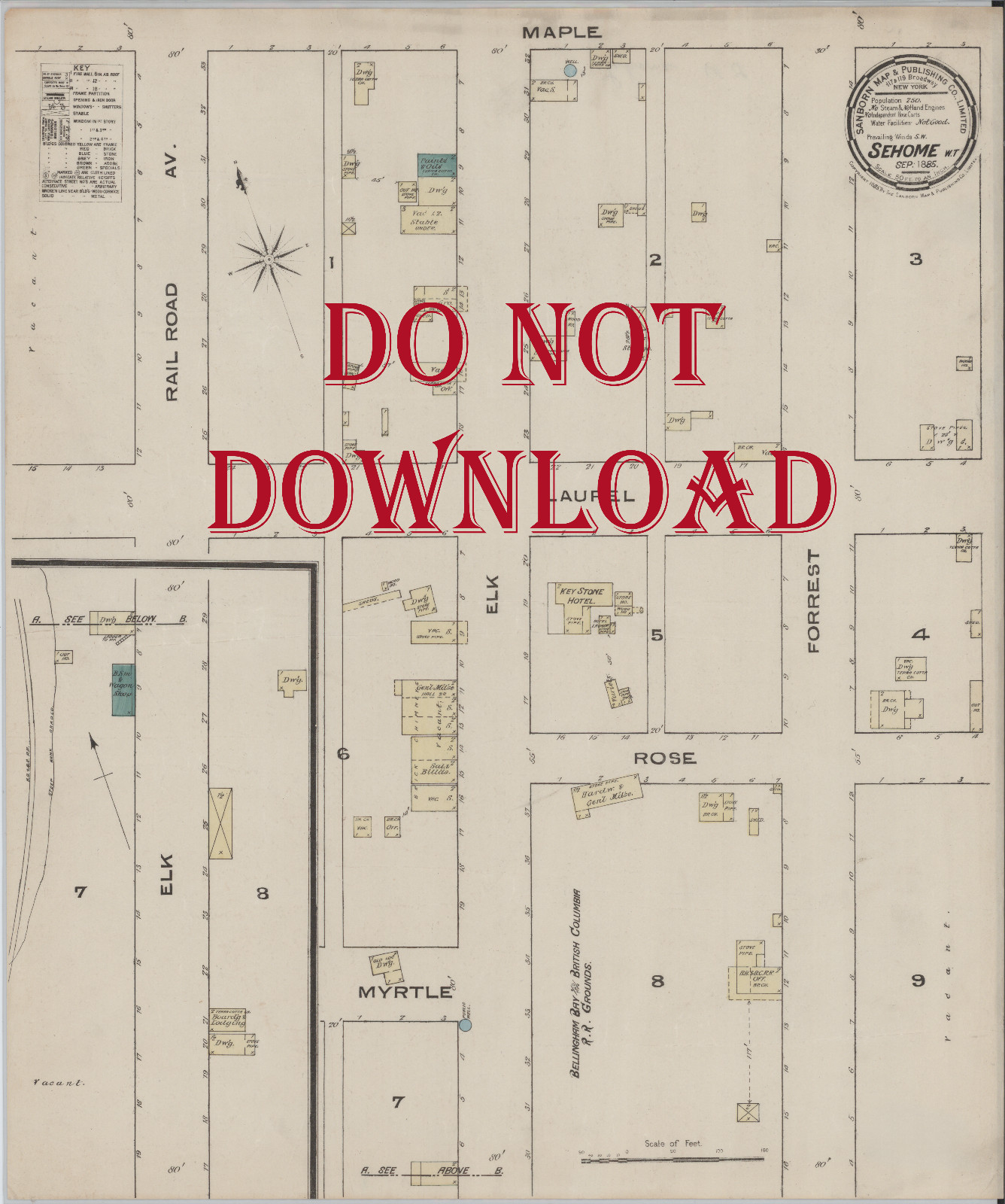 COPY 1885  Sehome  Washington map 17