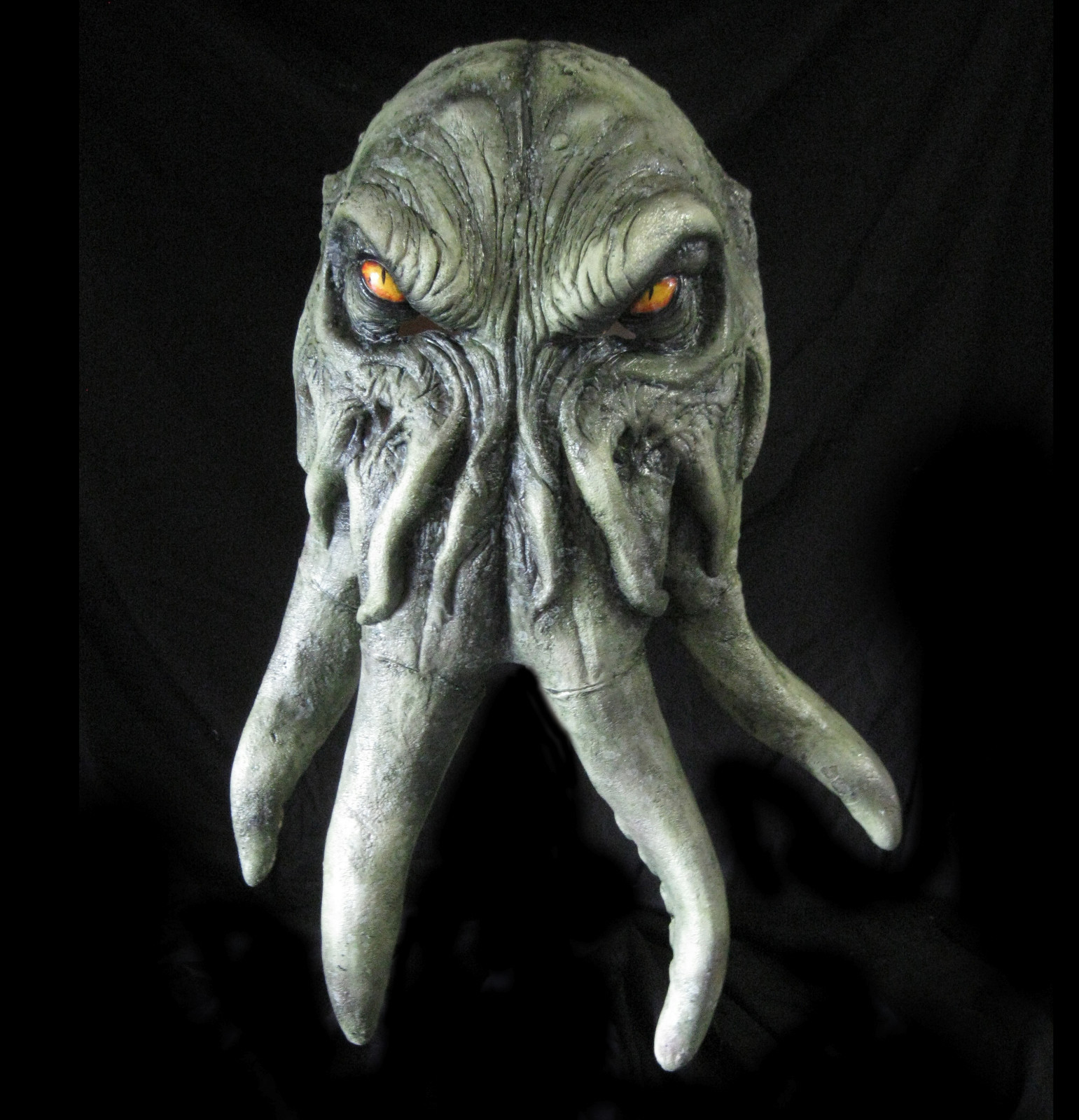 Green Cthulhu Octopus Alien Demon Lord Adult Latex Halloween Mask