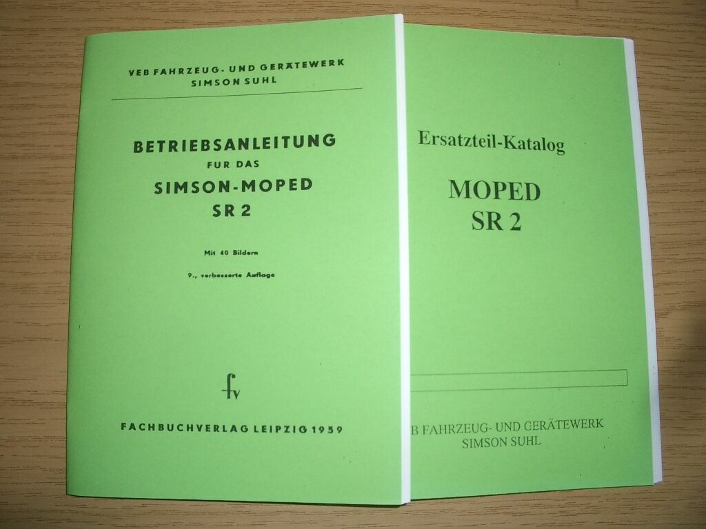 Description & spare parts list Simson SR2