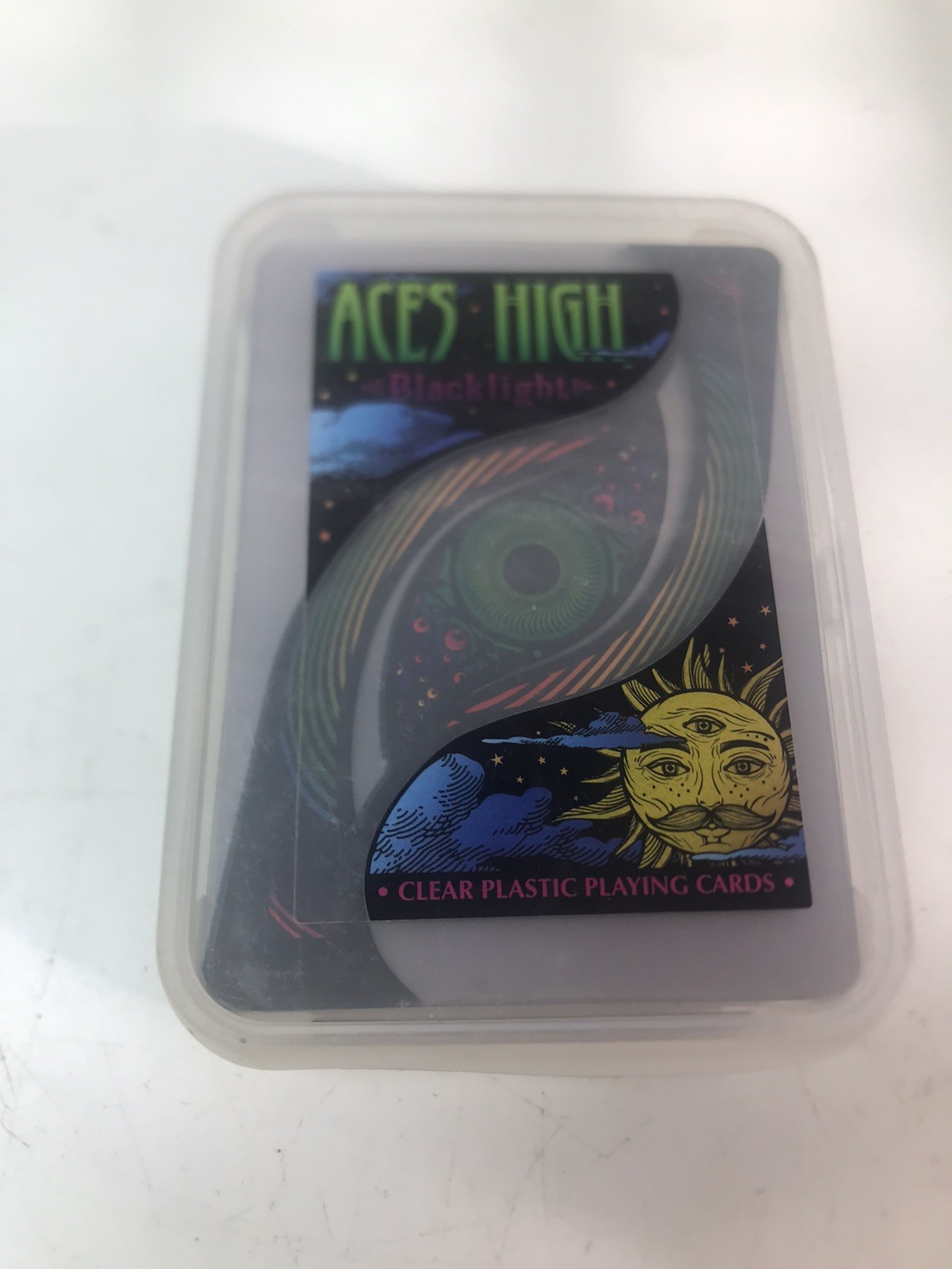 VERY RARE Aces High UV Black Light Playing Cards Neon Glow Deck/Free Shipping VERY RARE Aces High UV Black Light Playing Cards Neon Glow Deck/Free Shipping