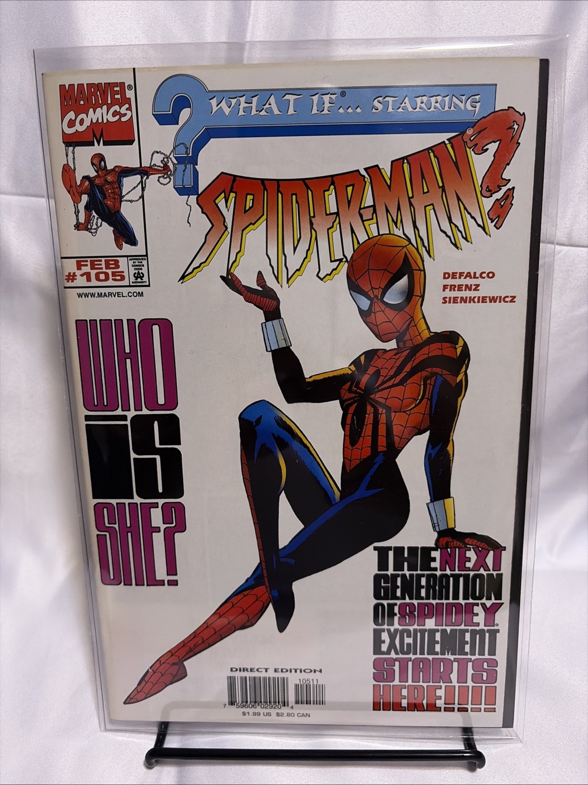 MARVEL COMICS WHAT IF….. #105 Origin and 1st Appearance Of Spider-Girl MARVEL COMICS WHAT IF….. #105 Origin and 1st Appearance Of Spider-Girl