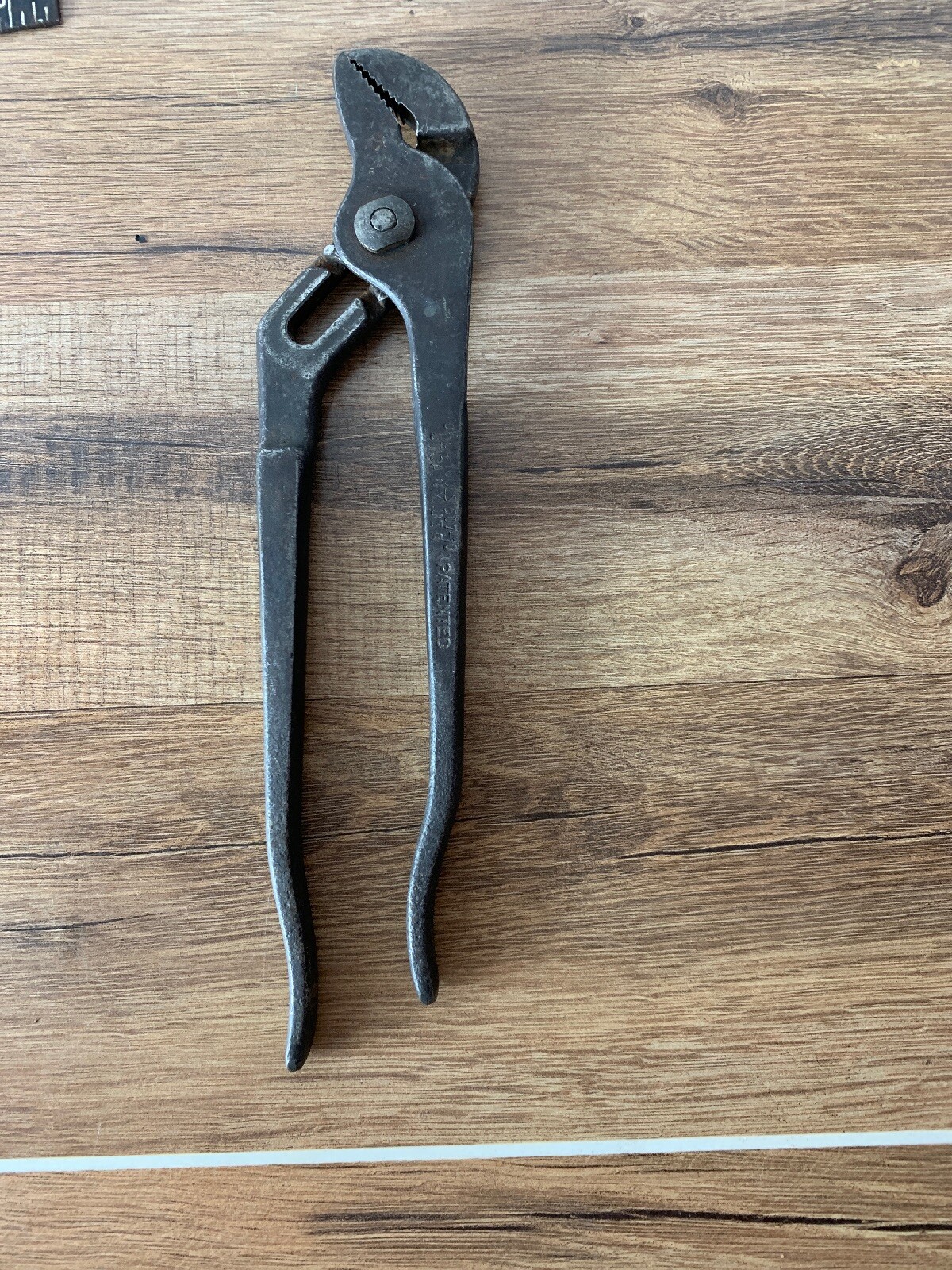 Vintage UTICA 507-10 STRAIGHT-JAW GROOVE-JOINT PLIERS PLIER