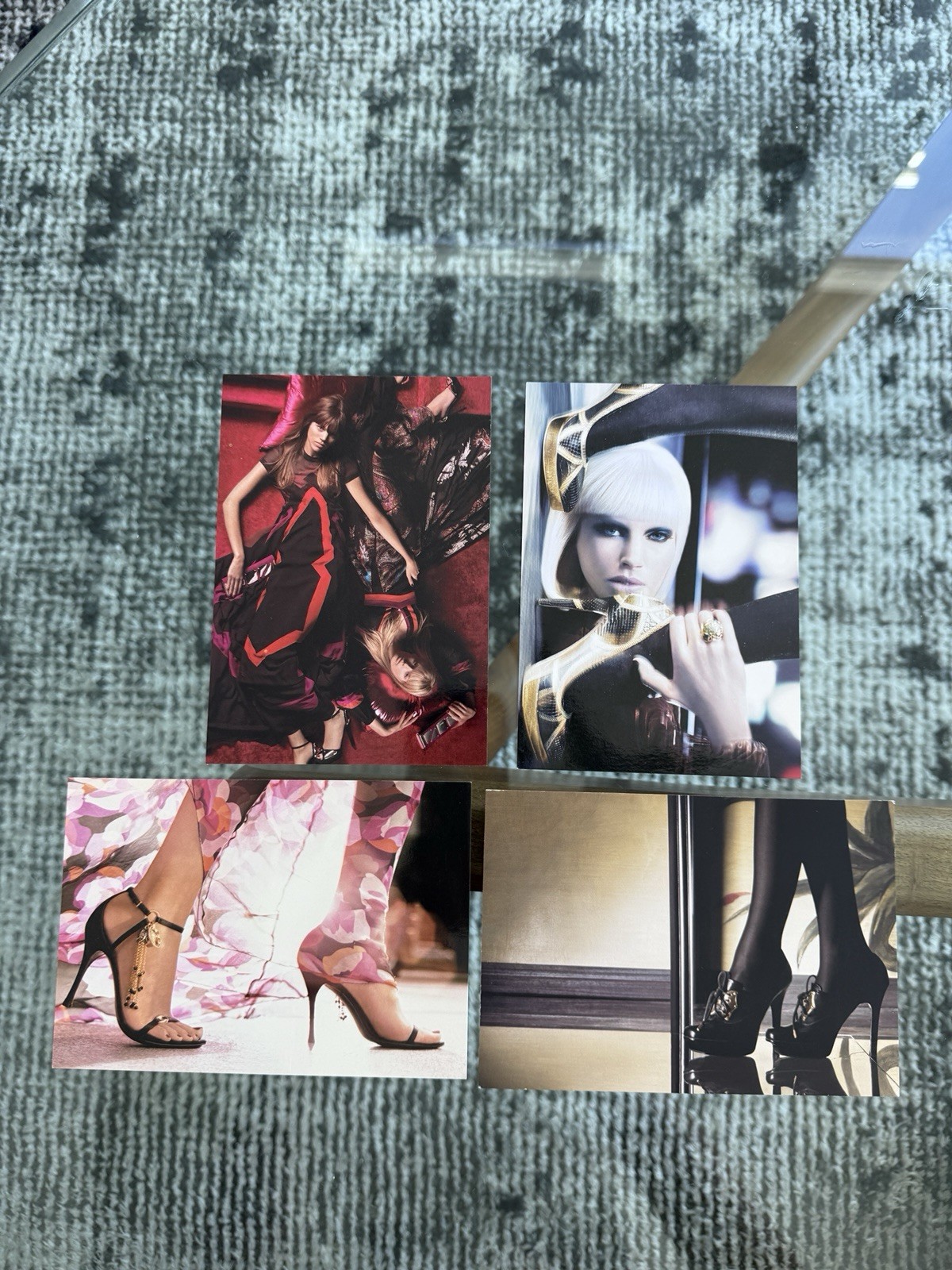 Vintage Gucci 2006-2007 Sale Invitation Postcards Lot of 4 NOS Fashion Ads