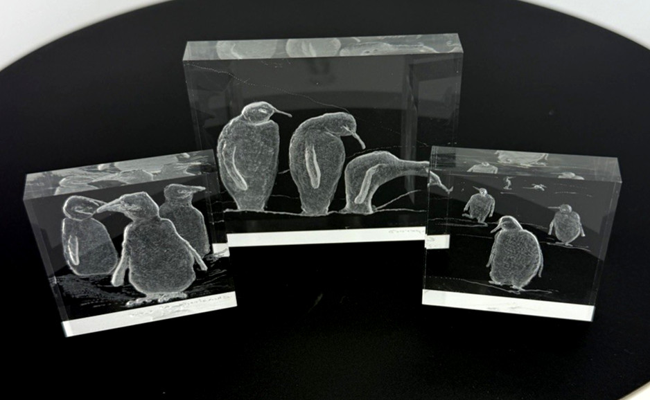 Lot of 3 Vintage Lucite Acrylic Block Paperweights Lifelike Peguin Scene Iceburg Lot of 3 Vintage Lucite Acrylic Block Paperweights Lifelike Peguin Scene Iceburg