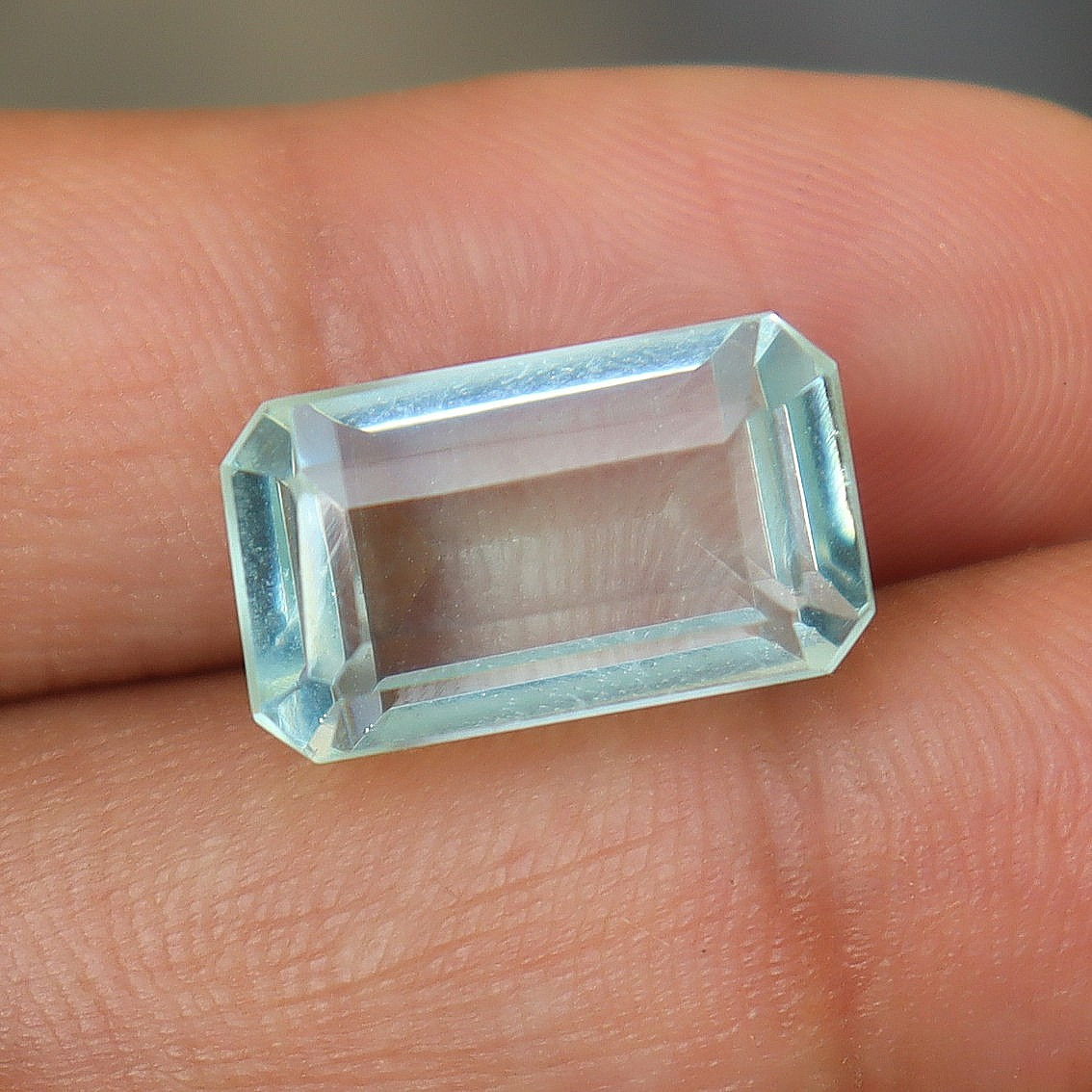 13.80 Ct Emerald Cut Certified Natural White Sapphire Loose Gemstone 13.80 Ct Emerald Cut Certified Natural White Sapphire Loose Gemstone