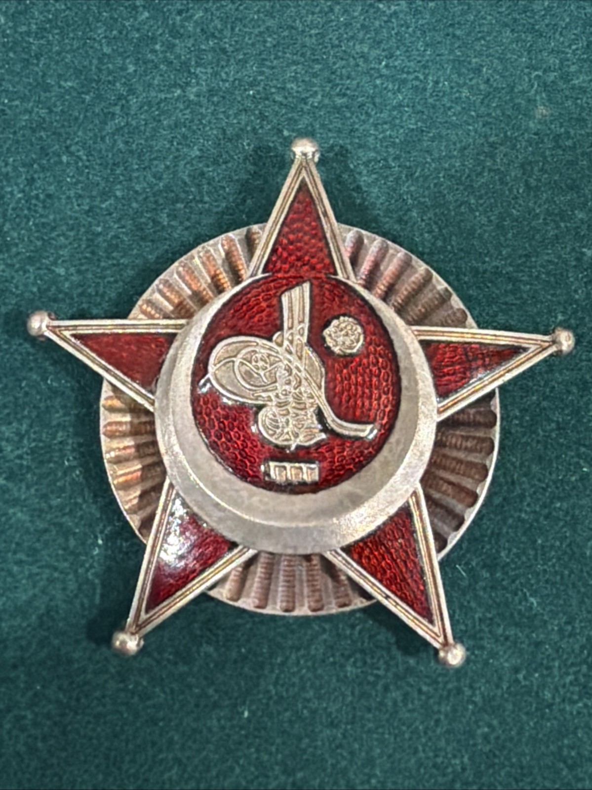 WWI OTTOMAN EMPIRE TURKEY GALLIPOLI STAR WAR MEDAL BADGE ( Replica ? ) WWI OTTOMAN EMPIRE TURKEY GALLIPOLI STAR WAR MEDAL BADGE ( Replica ? )
