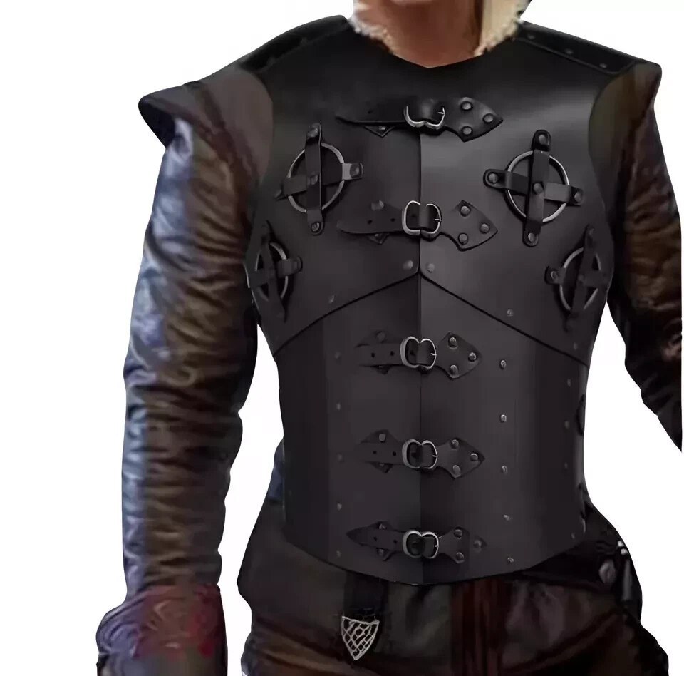 Leather Cosplay Armor Medieval Knight Costume Viking Larp Armour Leather Cosplay Armor Medieval Knight Costume Viking Larp Armour
