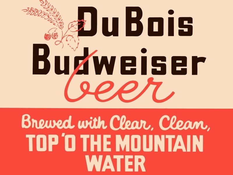 Du Bois Budweiser Beer Pennsylvania NEW Sign 24x30\
