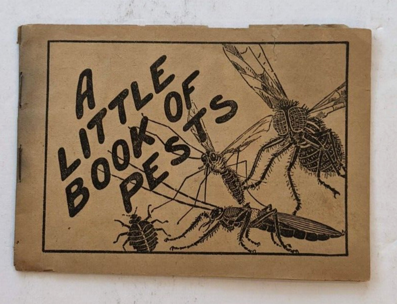 1924 BLACK FLAG INSECTICIDE INSECT LITTLE BOOK OF PESTS AD BOOKLET FLY ROACH ANT