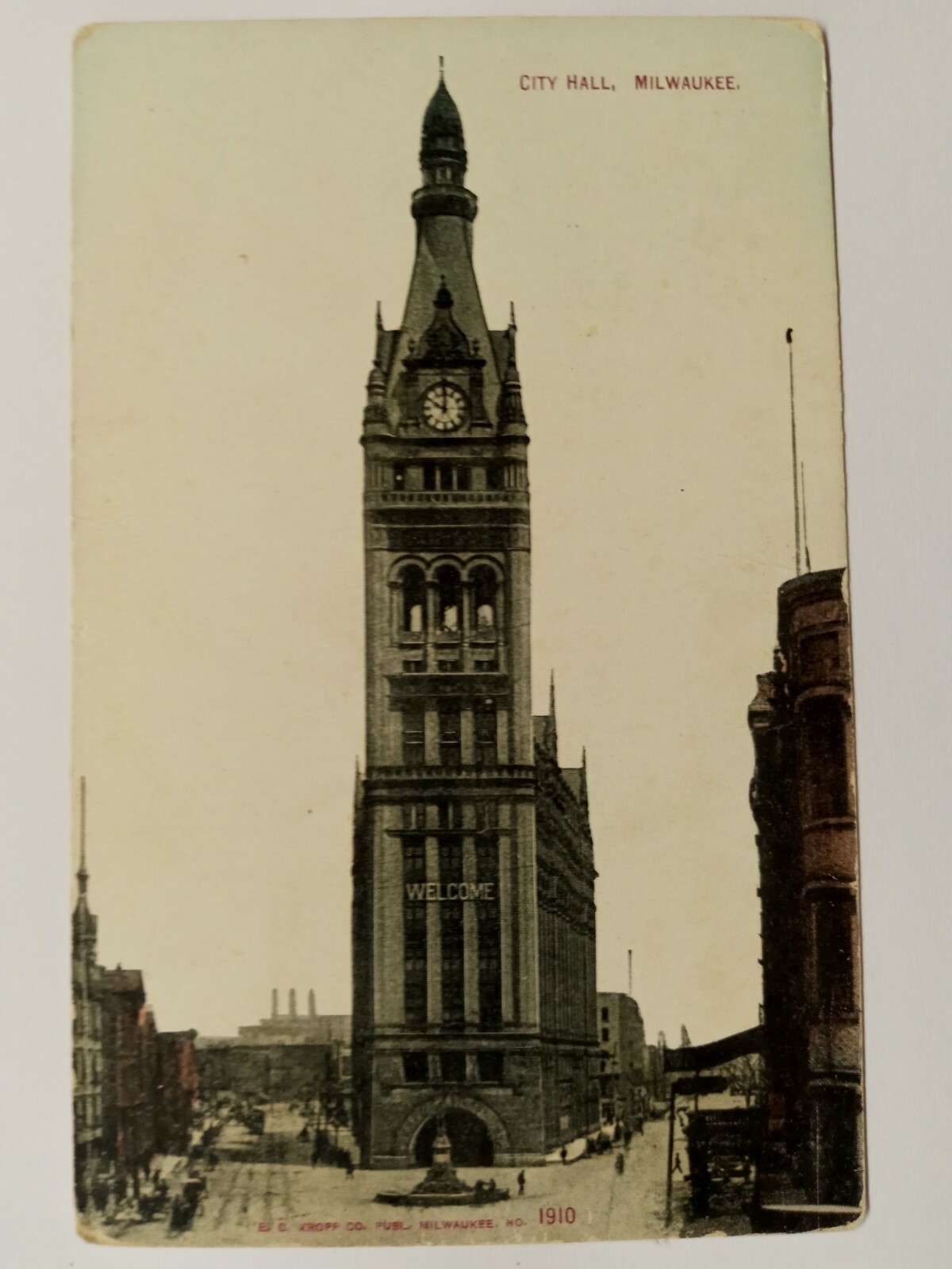City Hall Milwaukee Wisconsin Vintage 1910 Postcard Unposted inv1 City Hall Milwaukee Wisconsin Vintage 1910 Postcard Unposted inv1