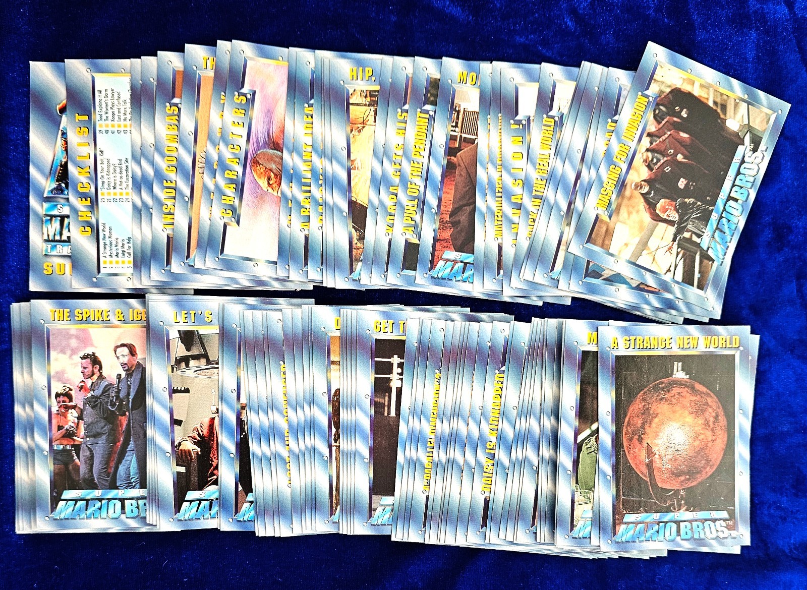 1993 Skybox Super Mario Bros A Strange New World complete 100 card set (mint) 1993 Skybox Super Mario Bros A Strange New World complete 100 card set (mint)