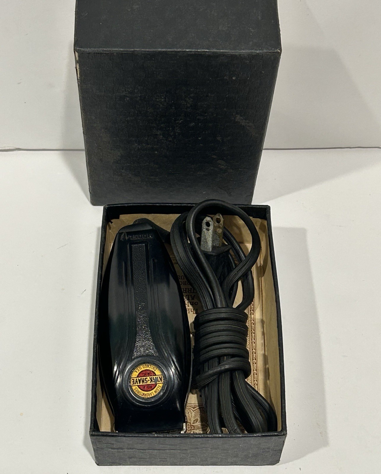 Vintage 1930’s Elgin Electric Dry Kwik Shave Shaver Razor