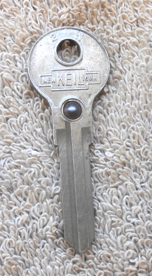 RARE Keil New York Indicator Antique Key BLANK